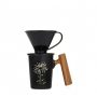 Immersion Reusable Portable Adjustable Dripper Filter Coffee Maker Set With Mugs and Coffee Cups